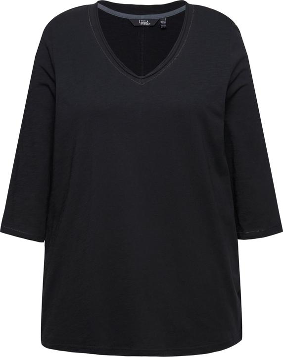 Immagine prodotto Ulla Popken Maglia con cuciture metallizzate, scollo a V e maniche a 3/4 (46, 48)