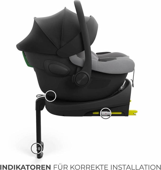 Produktbild KinderKraft Kinderautositz i-Lite mit Endura Safe FX Basis (Babyschale, ECE R129/i-Size Norm)