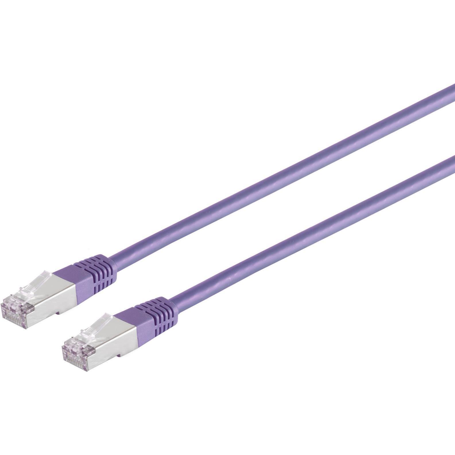 Shiverpeaks S/CONN maximum connectivity Netzwerkkabel-Patchkabel, cat. 5e, SF/UTP, violett, 0,5m (S/UTP, CAT5e, 0.50 m),...