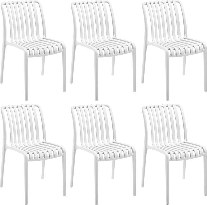 Actual product image tectake Garden chairs Alcudia, weatherproof, stackable