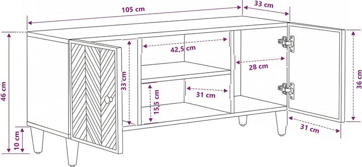 Produktbild vidaXL Aufbewahrungsregale (33.50 x 46 x 105 cm)
