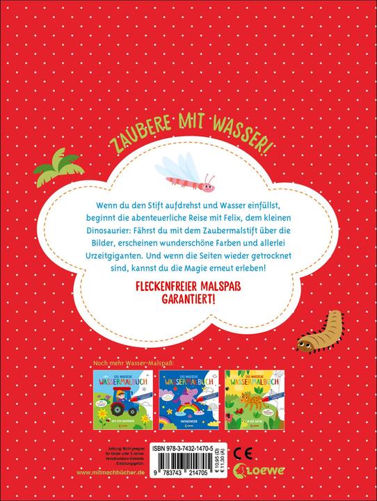 Image du produit Le livre magique de coloriage à l'eau - Dinosaures