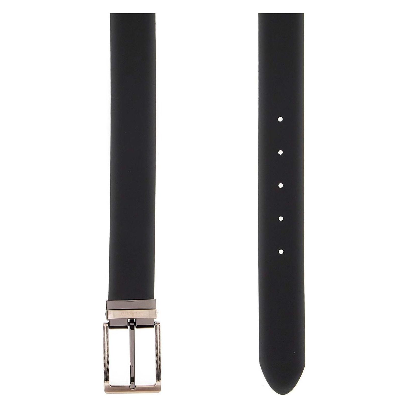 Guess, Herren, Gürtel, Leather Belt H35, Braun, Schwarz