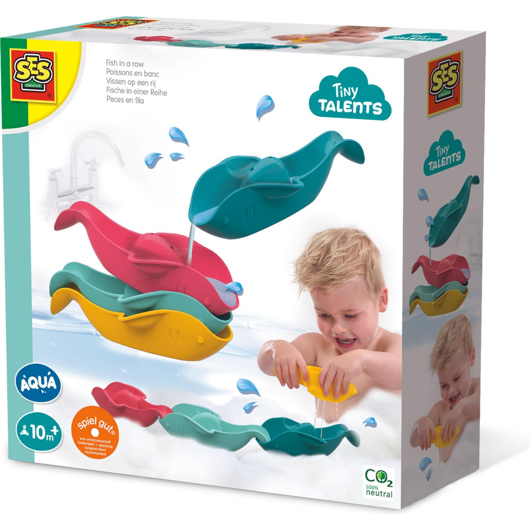 Thumbnail - Ses Fischen in einer Reihe