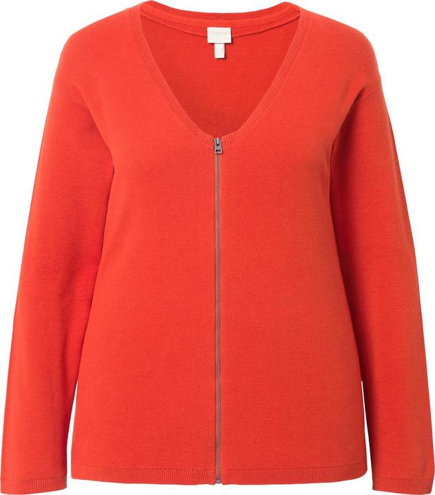 Produktbild Ulla Popken Strickjacke, Milanostrick, V-Ausschnitt (50, 52)