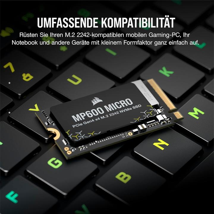 Produktbild Corsair MP600 Micro (1000 GB, M.2 2242)