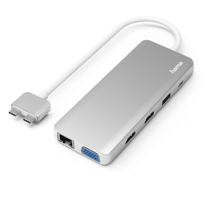 Actual product image Hama USB-C hub (USB-C, 12 Ports)