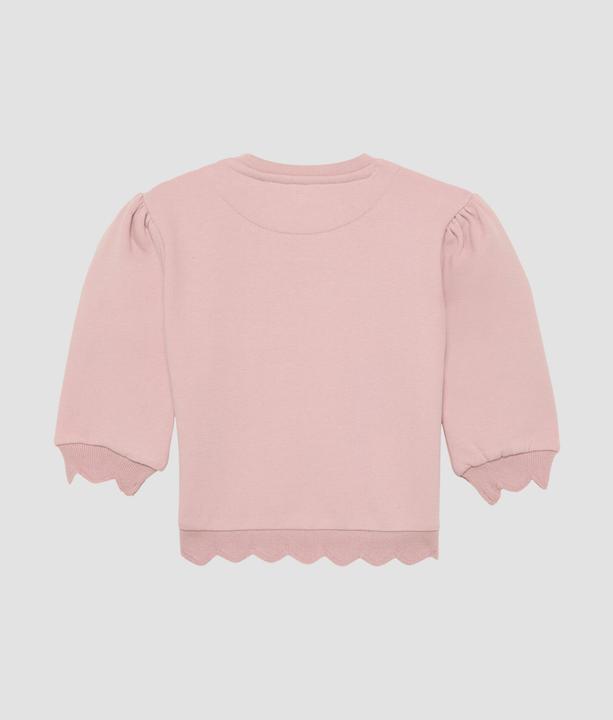 Actual product image S.Oliver Sweatshirt Sweatshirt mit Wellensaum und Glitzer-Stickerei (80)