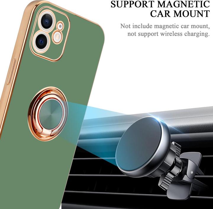 Produktbild Cadorabo Hülle für Apple iPhone 12 MINI im TPU mit Kameraschutz und Ring LM089 Style (Apple iPhone 12 mini)