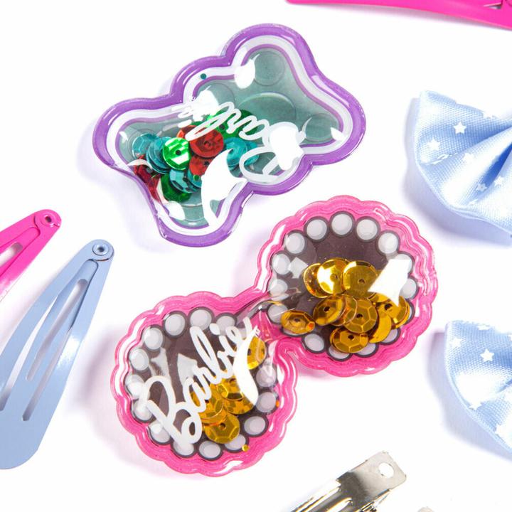 Actual product image Barbie Hair Accessories For Kids 18 Pieces