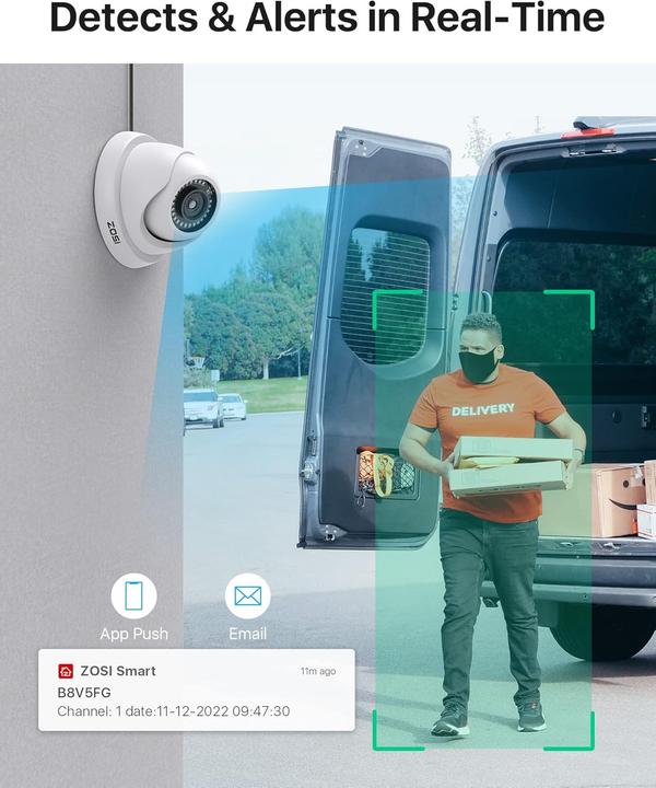 Produktbild Zosi 16-Kanal Überwachungskamera-Set mit DVR (8 Kameras)