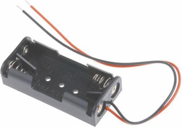 Actual product image RS PRO Battery holder for chassis mounting for 2 x AAA batteries