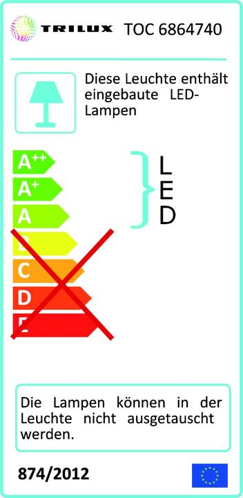 Energie-Label Trilux LED-Einbaudownlight (1300 lm)