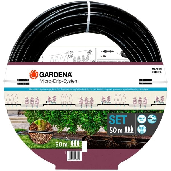 Image du produit Gardena Kit haie/arbuste Micro-Drip 50m (Kit d'irrigation goutte à goutte)