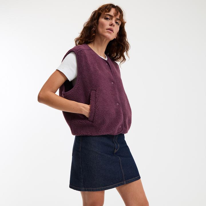 Produktbild La Redoute Collections Ärmellose Oversize-Weste aus Sherpa (M, L)