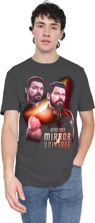 Actual product image Unisex Adult Mirror Riker T-Shirt (S)