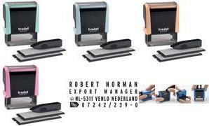 Image du produit Trodat Typomatic 4.0 Printy Pastell Edition, timbre à encrage automatique à composer soi-même