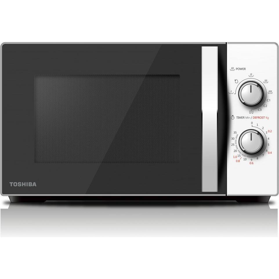 Toshiba Mikrowellengrill 800 W mit Crispy Grill 1000 W & Kombikochfeld, 20 L, Mikrowelle, Schwarz