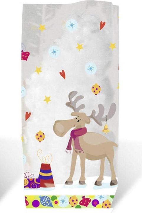 Ursus Weihnachtsbeutel Elche 23.5 cm (Geschenktüte, 10 x)
