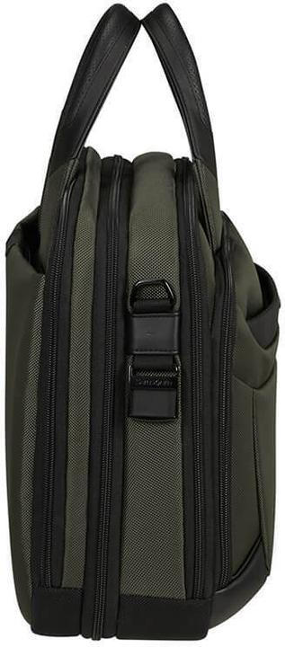 Actual product image Samsonite Laptopschoudertas - Pro-Dlx 6 Bailhandle 15.6 inch Uitbreidbaar 16/23 l - Green (15.60")