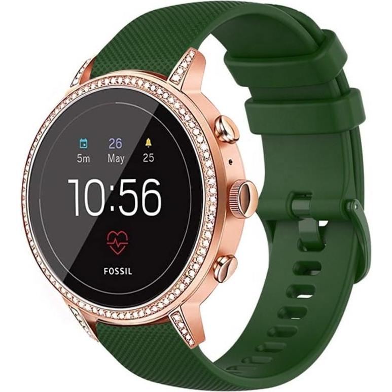 Thumbnail - Strap-it Silikonarmband (42 mm, Silikon), Uhrenarmband, Grün