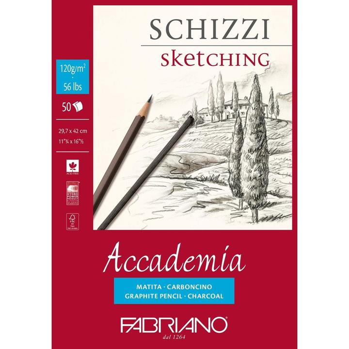Produktbild Fabriano Zeichenblock Sketching A3, 50 Blatt (A3)