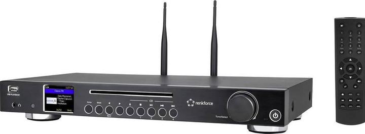 Produktbild Renkforce RF-DAB-IR1702 Internet CD-Radio DAB+, FM, Internet CD, Bluetooth®, DLNA, WLAN, Internetradio Inkl. (DAB+, FM, Internetradio, Bluetooth, WLAN)
