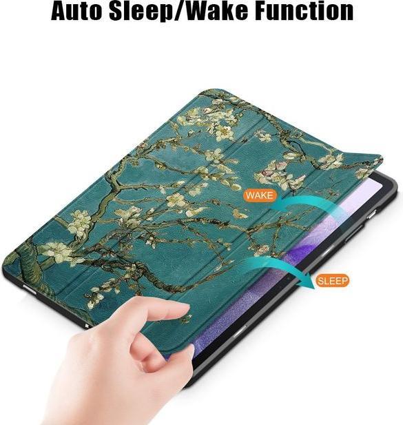 Actual product image MU Style Triple folding cover with pattern (Galaxy Tab S7 FE)