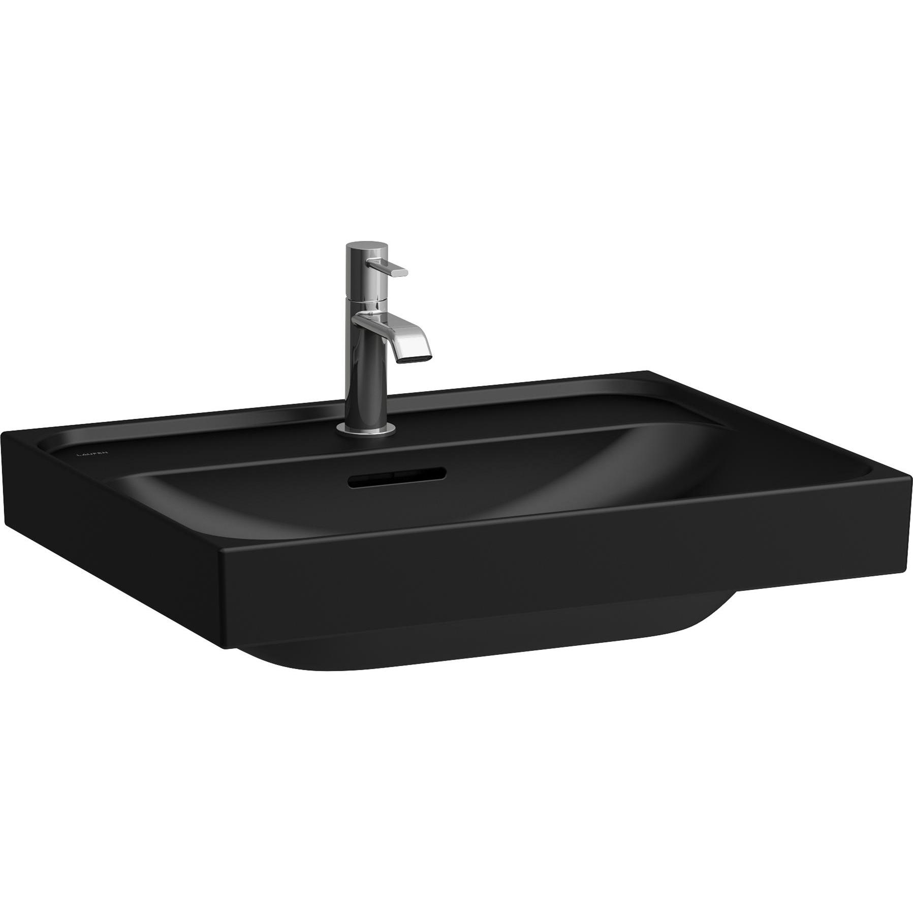 Laufen, Waschbecken, Meda Waschtisch, unterbaufähig, 600x460mm, 1 Hahnloch, mit Überlauf (460 mm, 600 mm)