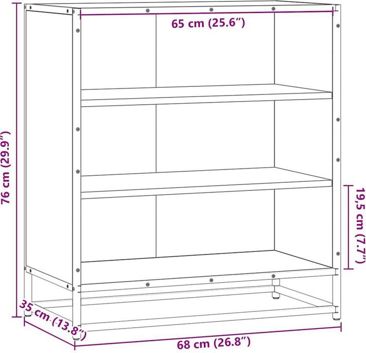 Image du produit vidaXL Sideboard (68 x 35 x 76 cm)