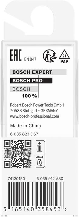 Actual product image Bosch Professional Zubehör Groove cutter, 8 mm, D1 11 mm, L 19.6 mm, G 51 mm. For hand milling cutters