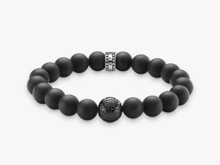 Produktbild Thomas Sabo Armband Obsidian (19 cm, Silber)