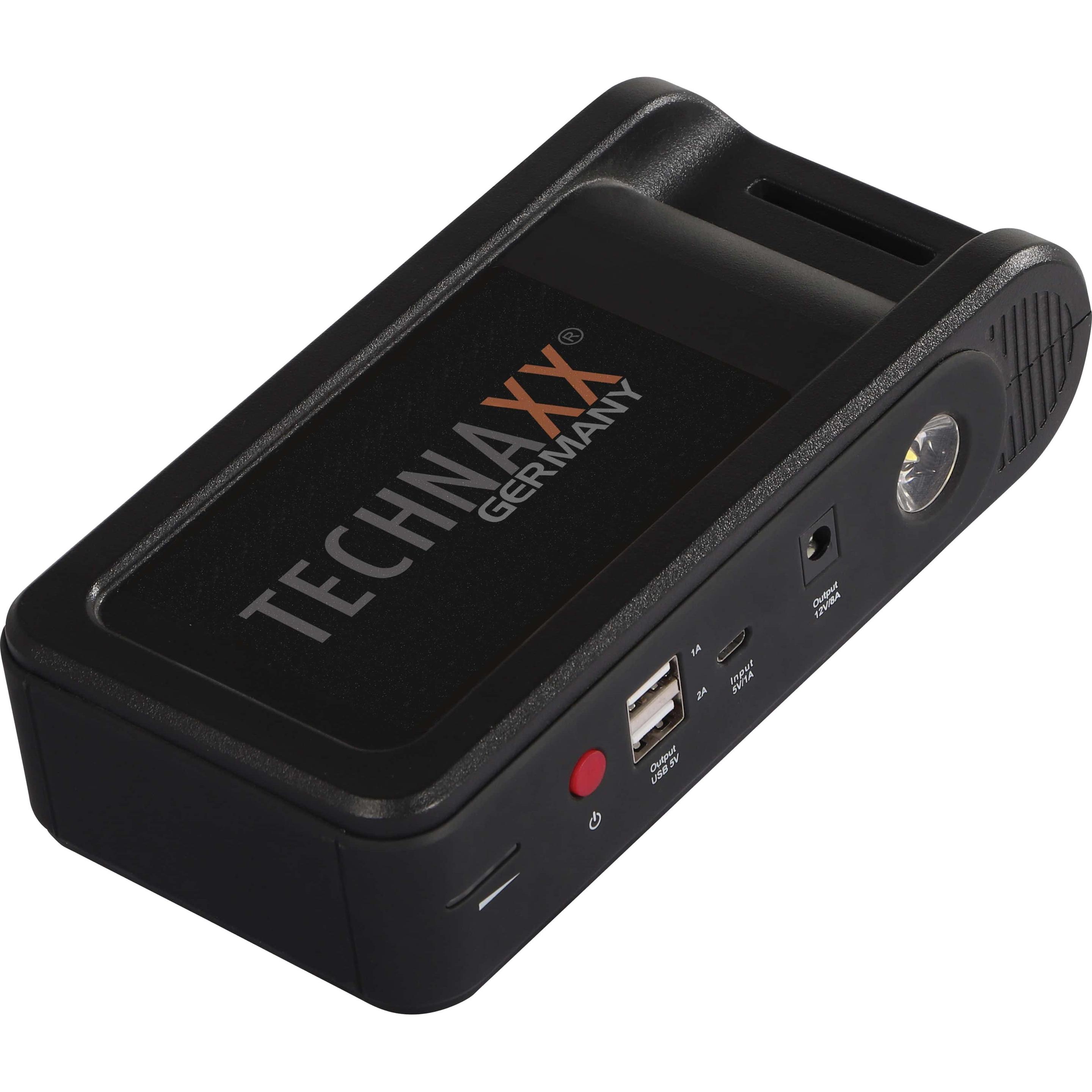 Technaxx JUMP STARTER POWERBANK TX-218 (12000 mAh, 100 W, 39.60 Wh), Powerbank, Schwarz
