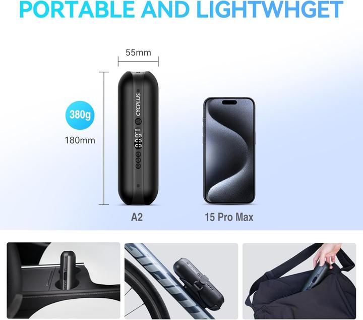 Actual product image Cycplus Air pump A2