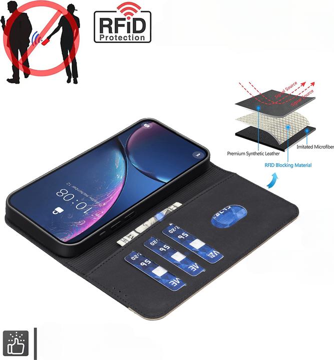 Produktbild Binfen Color Galaxy S25 FE - BINFEN Ledertasche Floral (Samsung Galaxy S25 FE)