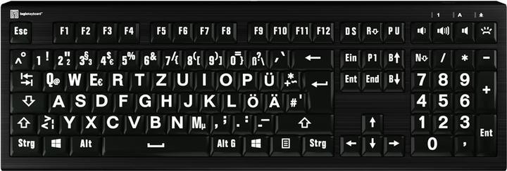 Immagine prodotto Logickeyboard XL-Print Astra2 BL Tastiera dt. (PC) (DE, Cablato)