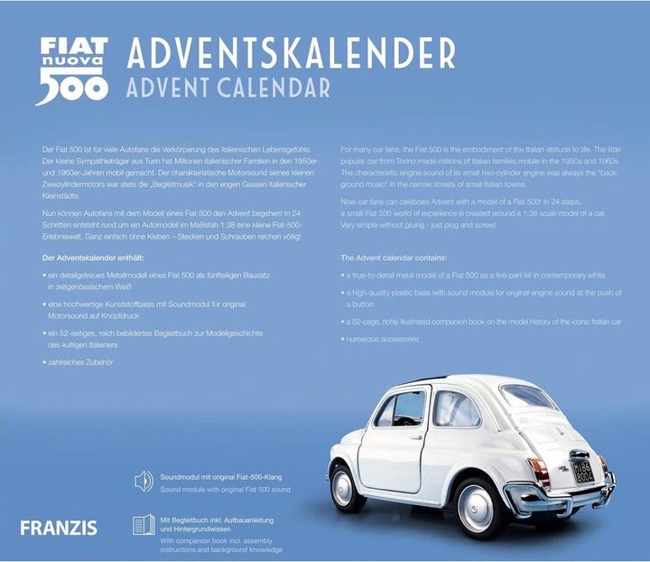 Actual product image Franzis Fiat 500