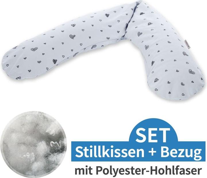 Produktbild Theraline Stillkissen "Das Original" mit Polyester Hohlfaser Füllung inkl. Bezug 190 cm (190 cm)