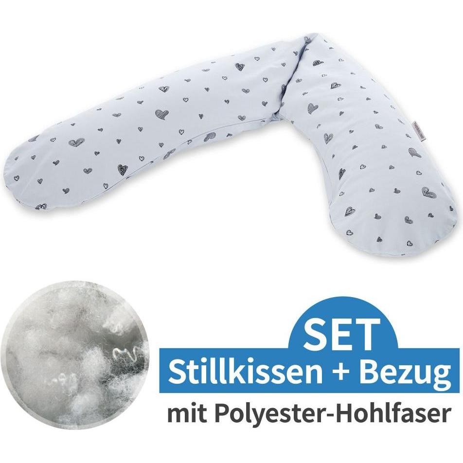 Theraline, Stillkissen, Stillkissen "Das Original" mit Polyester Hohlfaser Füllung inkl. Bezug 190 cm (190 cm)
