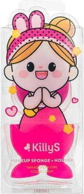 Immagine prodotto KillyS Spugna per il trucco della ragazza Tamagotchi con supporto magenta 1Pc