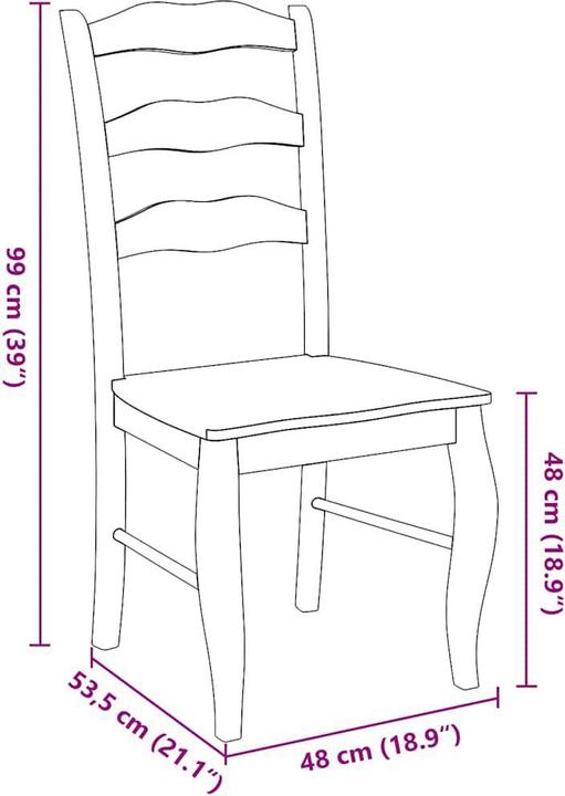 Actual product image vidaXL Esszimmerstuhl