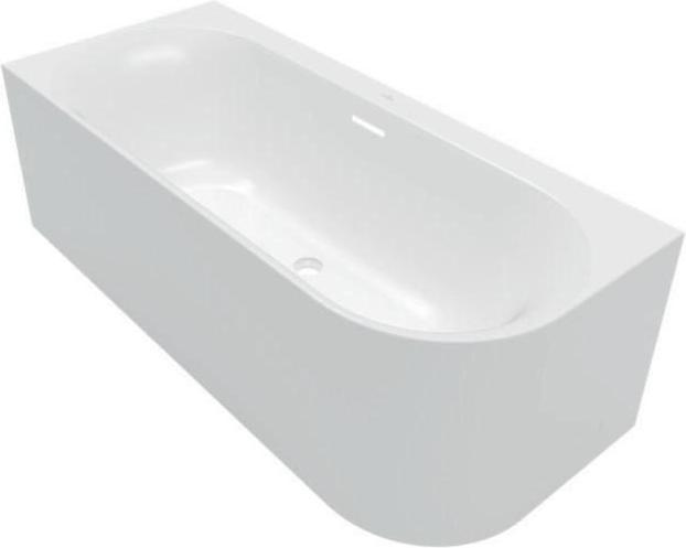 Villeroy & Boch V&B Baignoire en applique LOOP & FRIENDS OVAL DUO wd. 180x80 Exécution d'angle li stone white (180 cm, 80 cm)