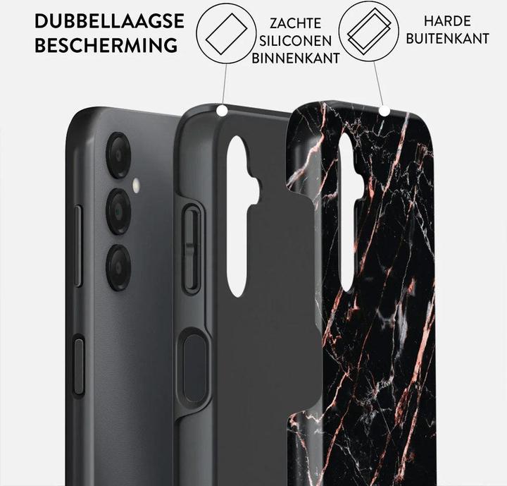 Actual product image Burga Tough Case Samsung Galaxy A15 - Rose Gold Marble (Samsung Galaxy A15)