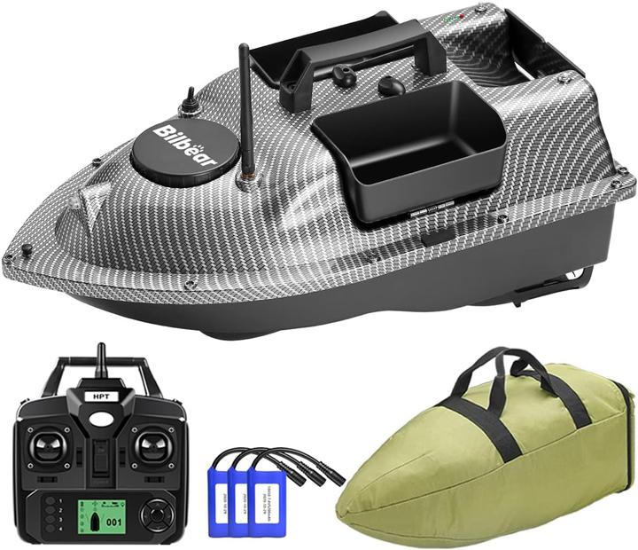 Immagine prodotto Bilbear RC Futterboot fürs Karpfenangeln – mit GPS & 3 Futtertrichtern