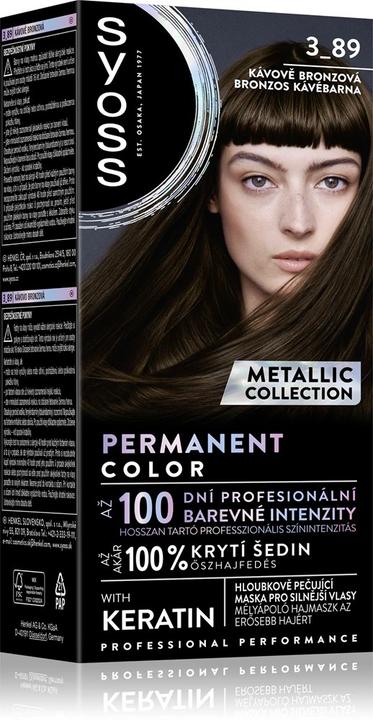 Syoss Permanent Colour Hair Dye 3-89 Bronze Coffee (3-89 Bronze Coffee)