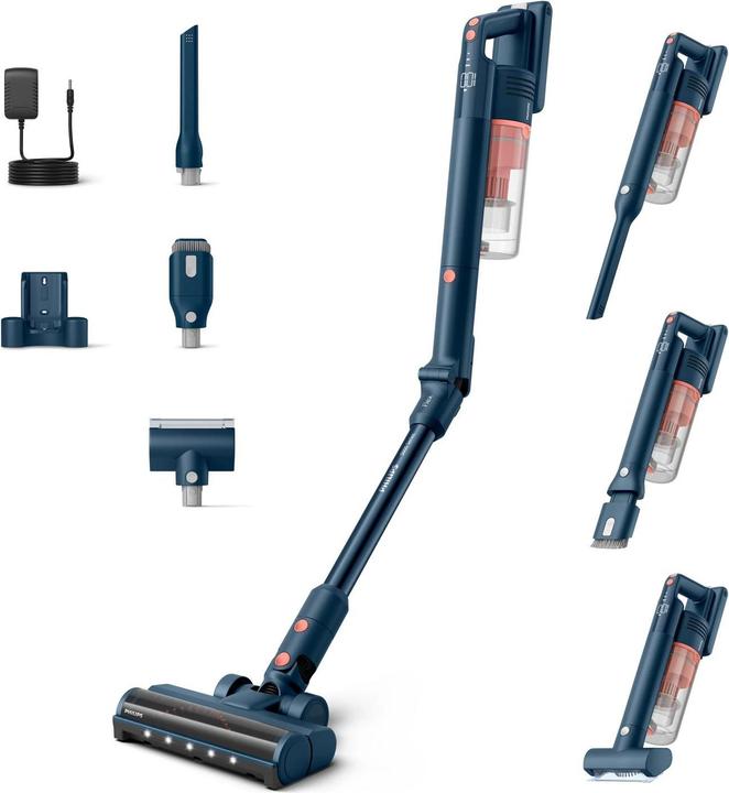Image du produit Philips Aspirateur sans fil puissant, autonomie 60 min, embout LED, accessoires inclus