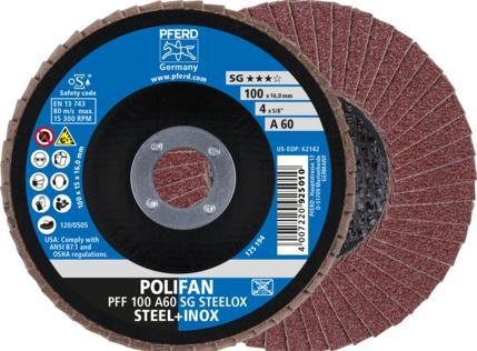 Produktbild Pferd POLIFAN-Fächerscheiben PFF 100 A 60 SG STEELOX/16,0 (60)