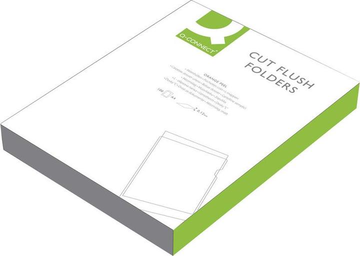 Actual product image Q-Connect Transparent pockets PP 120 Micron (A4, 100 x)