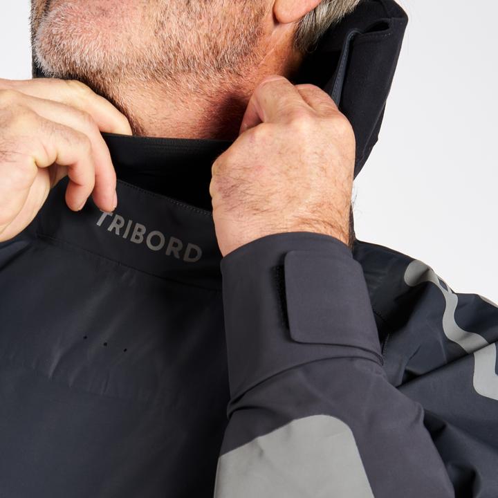 Actual product image Tribord Slip-on jacket sailing men long Offshore Pro Series dark grey (M)