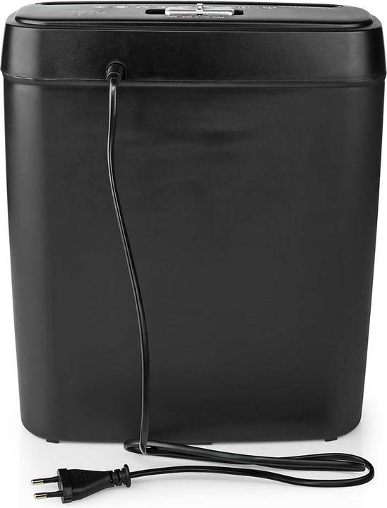 Image du produit Nedis Destructeur de documents | 6x pages A4 | 10 l | Norme de sécurité : DIN 2 | 190 W | Noir (Coupe droite)